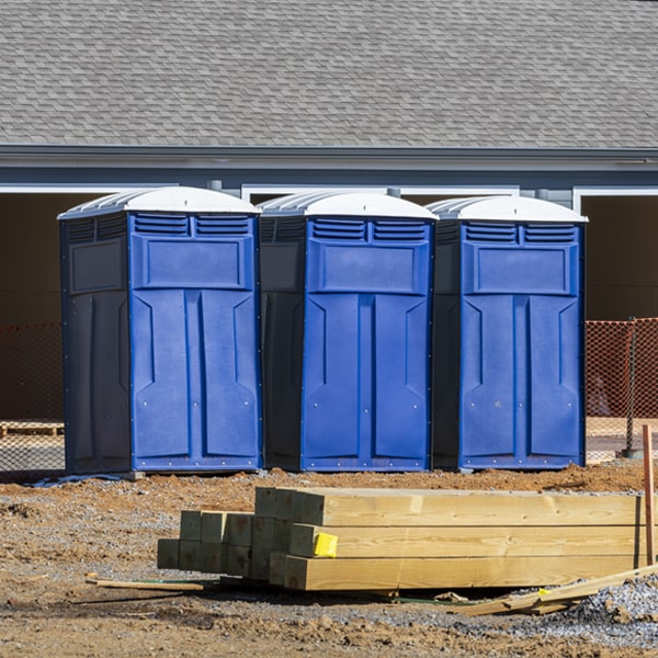 what is the maximum capacity for a single porta potty in Calico Rock